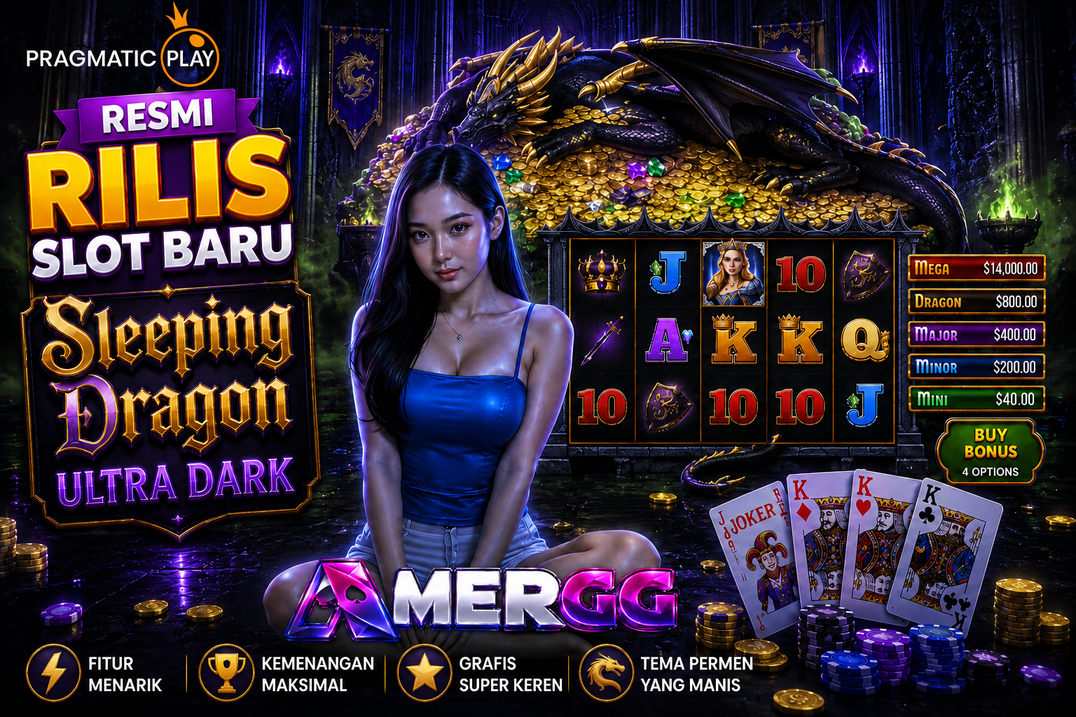 Pragmatic Play Resmi Rilis Slot Baru Sleeping Dragon Ultra Dark